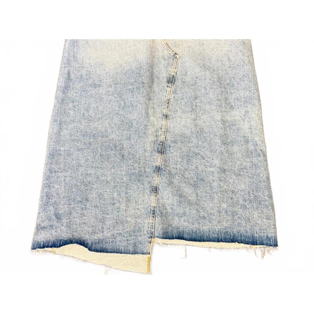 NWT We the Free by Free People Distressed Denim Midi Skirt sz 12 - Picture 8 of 8